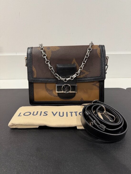 Louis Vuitton Handbags - Louis Vuitton Dauphine Shoulder Bag Reverse Giant Monogram (JB1485)